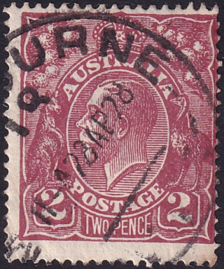 Австралия 1924 год . Король Георг V . 2 p . Каталог 10,0 €  